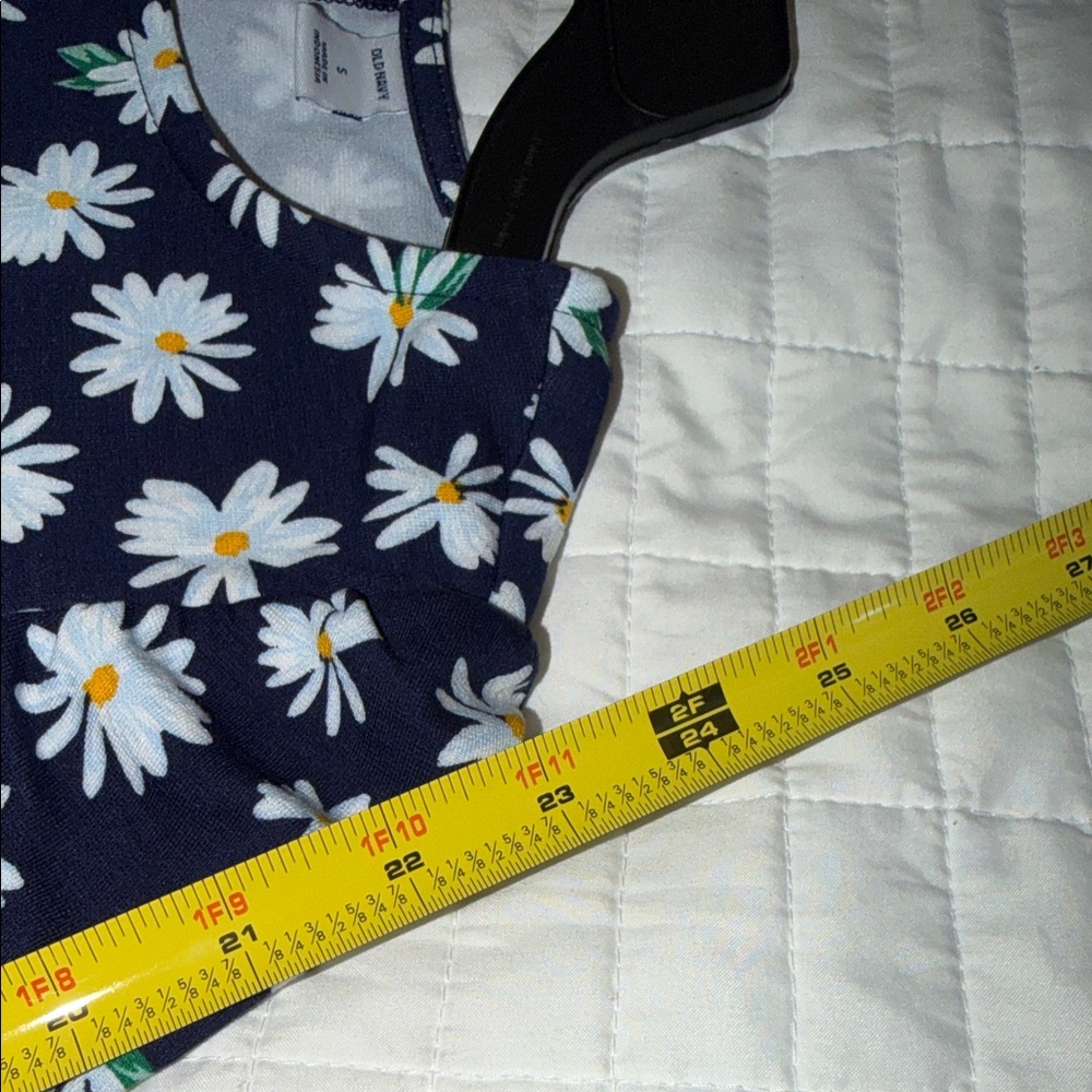 Old Navy Navy Blue Floral Long Sleeve Dress - Picture 8 of 12